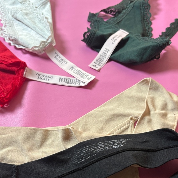 Victoria's Secret Lace Thong Collection in Red, Gray, Green, and Black - Picture 3 of 4